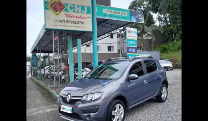 Renault sandero stepway 1.6 automatico flex - cinza - 2018/2019