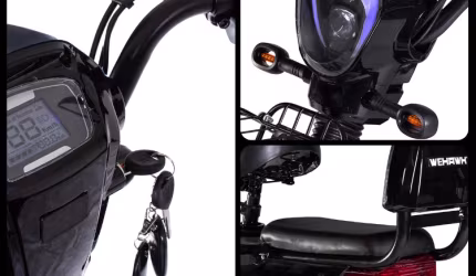 Scooter elétrica black turbo 500 watts 