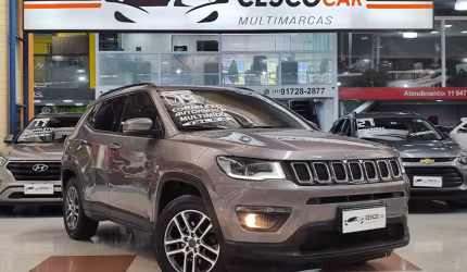 Jeep compass sport 2.0 16v flex automático - cinza - 2018/2019