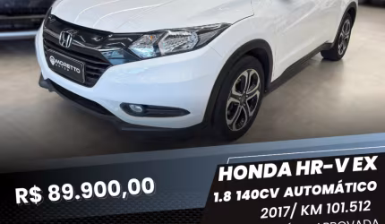 Honda hrv ex 2017 1.8 flex aut. (pericia aprovada)