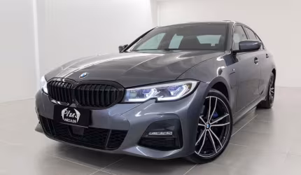 Bmw 330e turbo híbrido m sport - cinza - 2021/2022