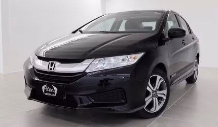 Honda city 1.5 lx cvt - preta - 2014/2015