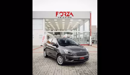 Ford ka 1.5 sedan titanium 12v flex 4p aut.  - cinza - 2020/2021