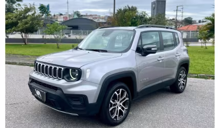 Jeep renegade long. t270 1.3 tb 4x2 flex aut.  - prata - 2022/2022