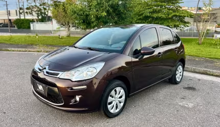 Citroën c3 attraction 1.6 flex 16v 5p aut.  - marrom - 2017/2018