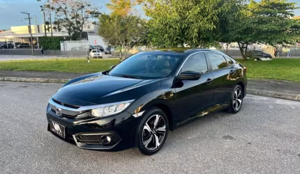 Honda civic sedan exl 2.0 flex 16v aut.4p  - preta - 2017/2017