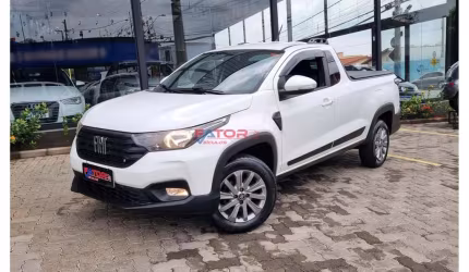 Fiat strada freedom 1.3 flex 8v  cs plus  - branca - 2020/2021