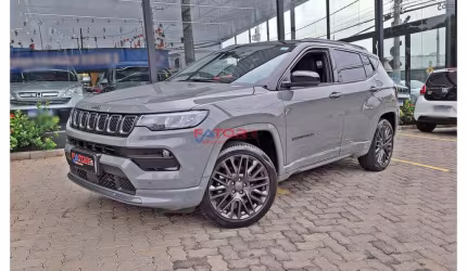 Jeep compass s t270 1.3 tb 4x2 flex aut.  - cinza - 2022/2022
