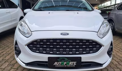 Ford fiesta 1.6 titanium automatico - branca - 2018/2018