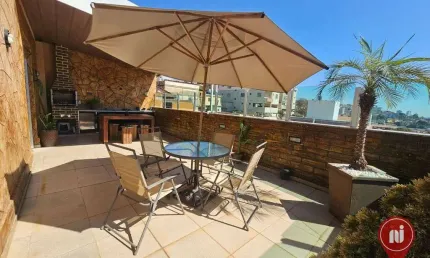 Cobertura com 4 dormitórios à venda, 125 m² por r$ 580.000,00 - jardim america - belo horizonte/mg