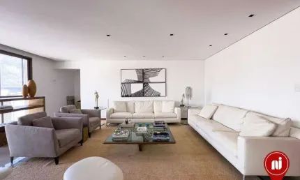 Apartamento com 4 dormitórios para alugar, 274 m² por R$ 21.509,00/mês - Vila da Serra - Nova Lima/MG