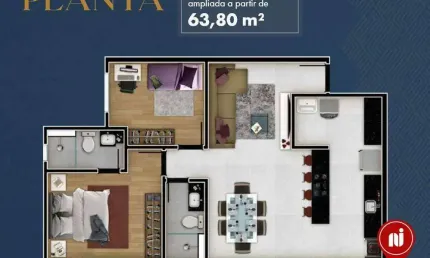 Apartamento com 2 dormitórios à venda, 63 m² por r$ 547.870 - alto caiçaras - belo horizonte/mg