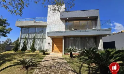 Casa com 4 dormitórios, 470 m² - venda por r$ 4.300.000,00 ou aluguel por r$ 1.170.101,25/mês - alphaville - lagoa dos ingleses - nova lima/mg