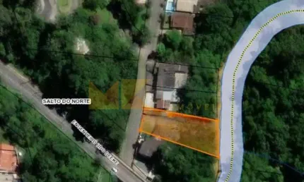 Terreno à venda na Rua Cinco de Outubro, 406, Salto do Norte, Blumenau, 1017 m2 por R$ 495.000