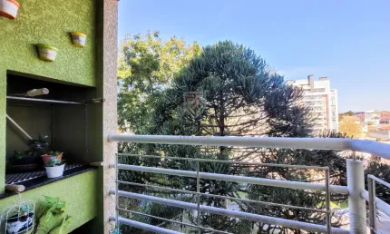 Apartamento no bacacheri, 3 quartos, 1 suíte, sacada com churrasqueira