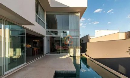 Casa com 3 dormitórios à venda, no condominío alphaville jacarandás com 345 m² por r$ 4.750.000 - gleba fazenda palhano - londrina/pr