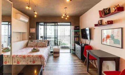 Kitnet / Stúdio para Venda - Santa Cecília, 1 Quarto,  30 m² - São Paulo