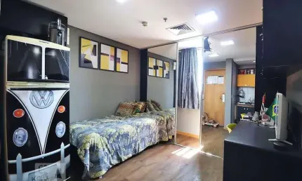 Apartamento para Venda - Jardim Bela Vista, 1 Quarto,  44 m² - Santo André