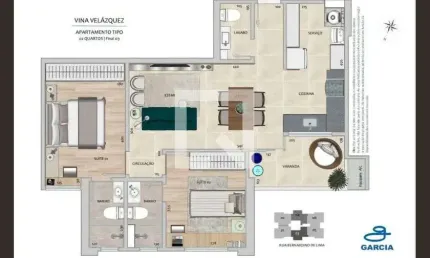 Apartamento para Venda - Gutierrez, 2 Quartos,  72 m² - Belo Horizonte