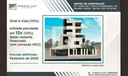 Apartamento para venda - itapoã, 2 quartos,  50 m² - belo horizonte