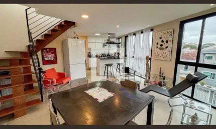 Cobertura para Venda - Jardim Bela Vista, 1 Quarto,  121 m² - Santo André
