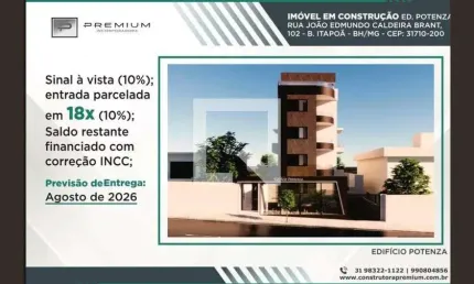 Cobertura para Venda - Itapoã, 3 Quartos,  98 m² - Belo Horizonte