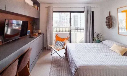 Kitnet / stúdio para venda - pinheiros, 1 quarto,  25 m² - são paulo