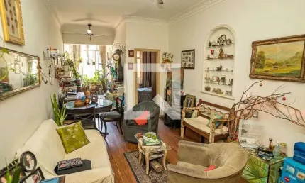 Apartamento para venda - laranjeiras, 2 quartos,  90 m² - rio de janeiro