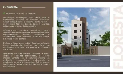 Apartamento para venda - floresta, 1 quarto,  36 m² - belo horizonte