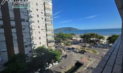 Apartamento à venda no boqueirão, santos – vista mar, 1 dorm, 2 banheiros, 1 vaga