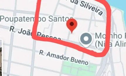 Terreno à venda na Rua Doutor Cochrane, 77, Paquetá, Santos