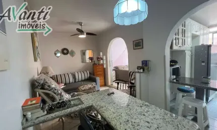 Apartamento - 1 quarto à venda, prédio em frente à praia do Embaré, Santos