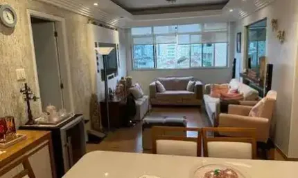 Apartamento 3 dormitórios 1 suíte à venda no bairro pompéia - santos/sp