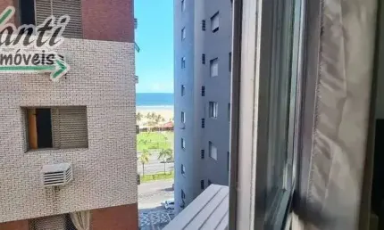 Apartamento modernizado com 1 dormitório e 1 vaga no Itararé, São Vicente – Avanti Imóveis