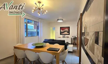 Apartamento 3 dormitórios na avenida da praia no boqueirão, em santos