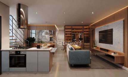 COBERTURA DUPLEX COM 217m² - COM 4 QUARTOS, TERRAÇO PARA SPA E DUAS VAGAS!