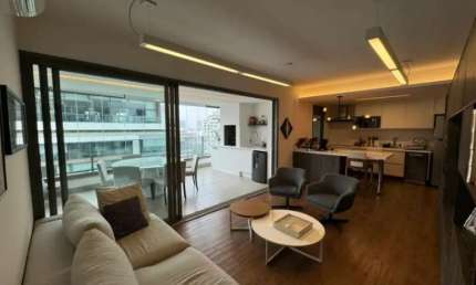 Apartamento de luxo na Cidade Monções: 2 quartos, 2 suítes, 3 vagas e 128m² - São Paulo-SP