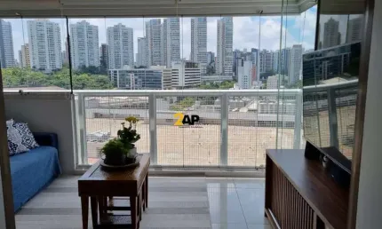 Imperdível! apartamento mobiliado à venda com 76m², 2 quartos (1 suite) e 1 vaga de garagem. vila andrade, são paulo-sp.