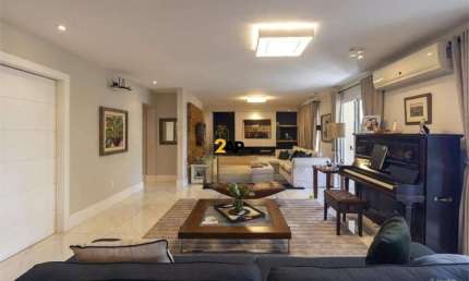 Apartamento de Luxo à Venda em Indianópolis: 4 Quartos, 3 Suítes, 3 Salas, 6 Banheiros, 5 Vagas, 250m² - São Paulo-SP