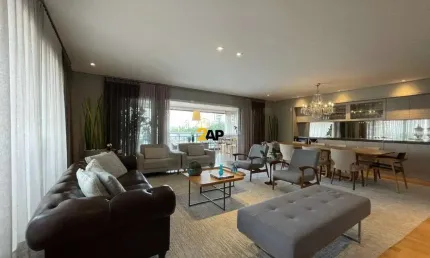 Imperdível: Apartamento de Luxo na Vila Olímpia, SP - 4 Quartos, 4 Suítes, 3 Salas, 5 Banheiros, 5 Vagas de Garagem - 274m²