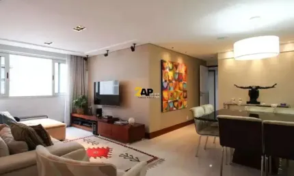 Apartamento mobiliado com 3 quartos para locação no Itaim