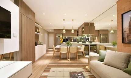 Apartamento para locação na Vila Nova Conceição, SP: 1 quarto, 1 suíte, 2 salas, 2 banheiros, 2 vagas de garagem, 74m².