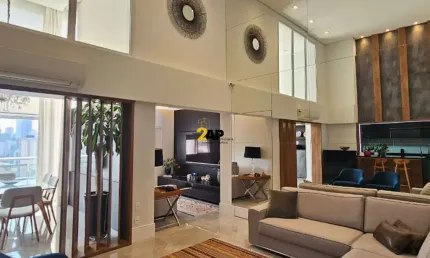 Imperdível apartamento de luxo à venda na vila andrade com 138m² e pé direito duplo