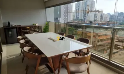 Imperdível oportunidade de apartamento à venda em São Paulo-SP, no Campo Belo: 3 quartos, 3 suítes, 2 salas, 5 banheiros, 2 vagas, 135m².