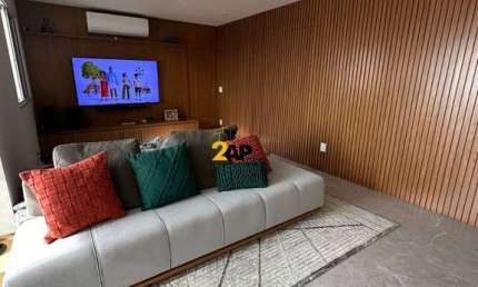 Excelente oportunidade: Apartamento mobiliado à venda em São Paulo-SP, Jardim Caravelas! 3 quartos, 3 suítes, 2 salas, 4 banheiros, 2 vagas, 121m².
