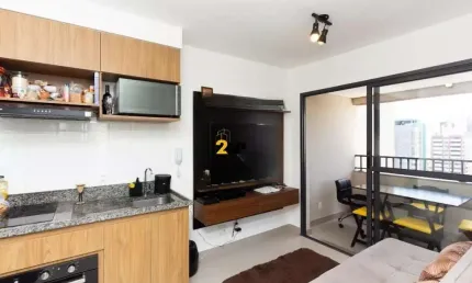 Apartamento moderno e aconchegante à venda em indianópolis, são paulo-sp: 1 quarto, 1 suíte, 1 sala, 1 banheiro, 31,00m² de área.
