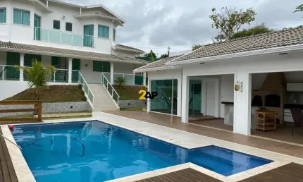 Casa de luxo em condomínio - 4 quartos, 4 suítes, 2 salas, 6 banheiros, 12 vagas de garagem - Itupeva-SP, Horizonte Azul.