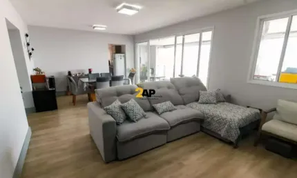 Apartamento á venda em jardim monte kemel com 141m² com 3 suítes e 2 vagas.