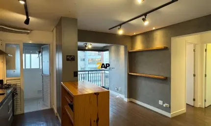 Apartamento para locação na vila andrade, são paulo-sp: 2 quartos, 1 suíte, 2 banheiros, 1 vaga, 54m²!