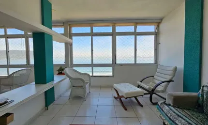 Apartamento vista mar 130 m² 1 vaga escriturada à venda no Embaré - Santos/SP